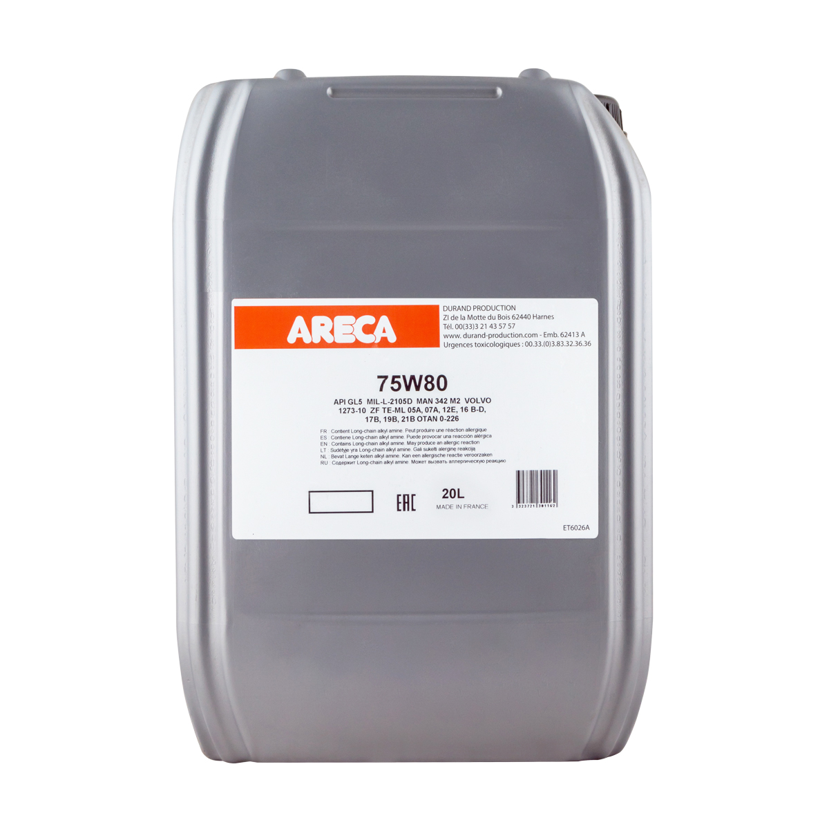 Олива трансмісійна ARECA 75W-80 20 л